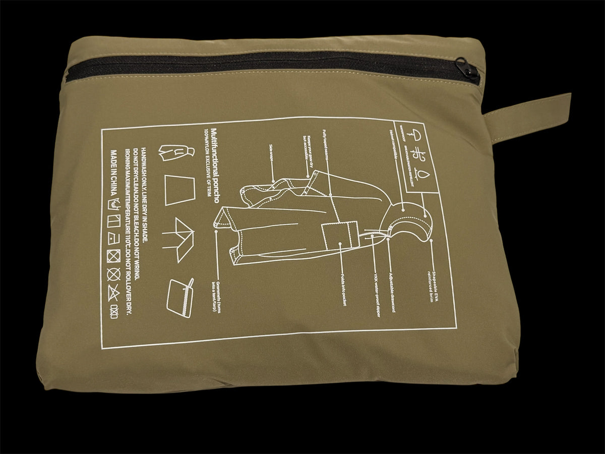 Olympian Range - Shroud Softshell Poncho - Modular Storm Cloak - unisex