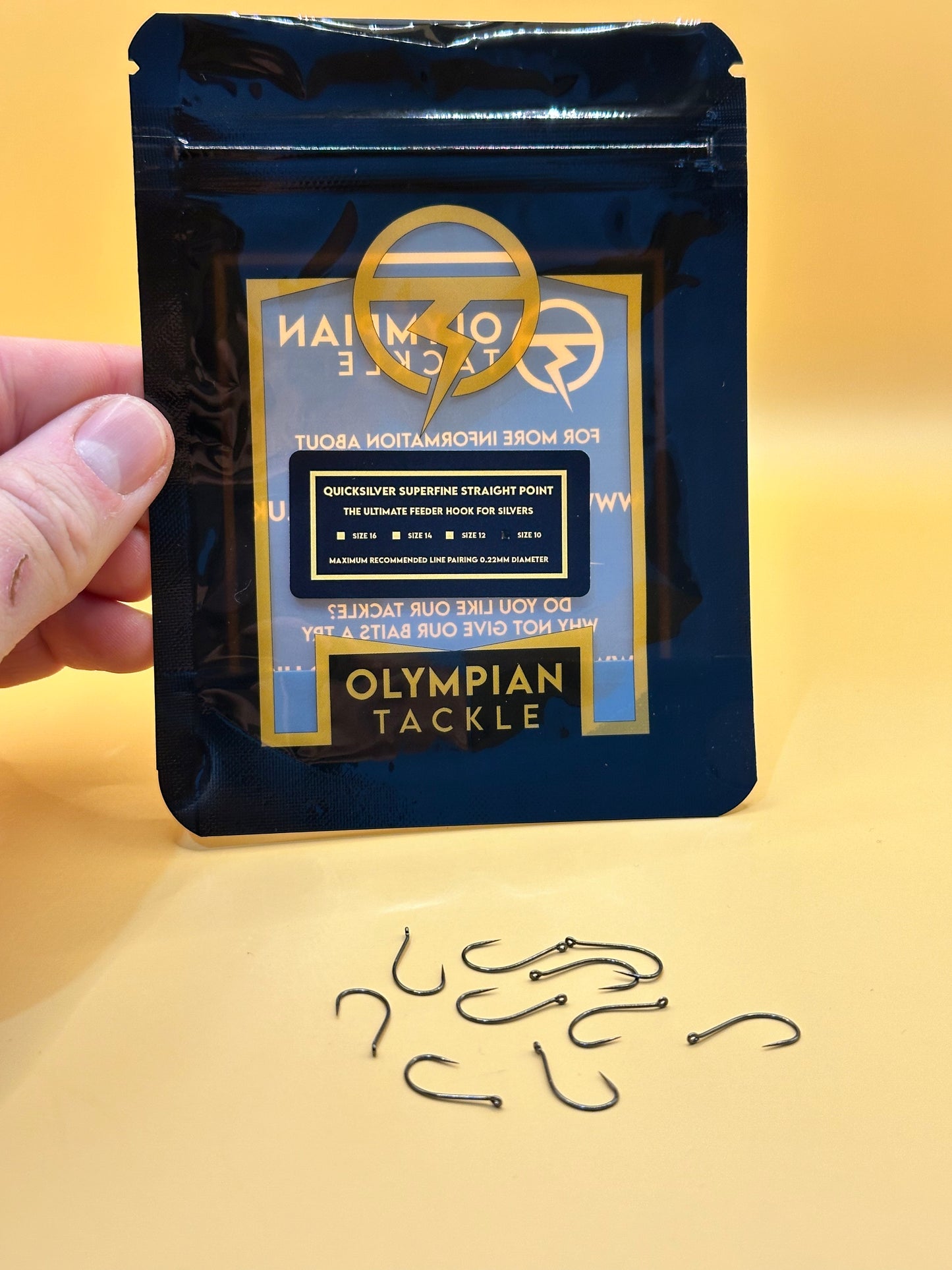 Olympian Tackle - Quicksilver Ultra-Fine Eyed Feeder Hooks - Barbless - Summer sale