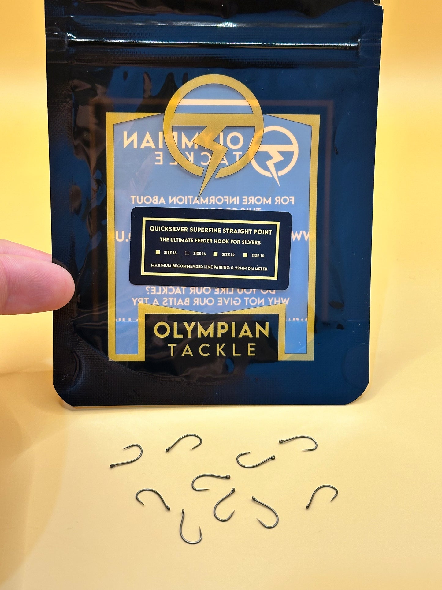 Olympian Tackle - Quicksilver Ultra-Fine Eyed Feeder Hooks - Barbless - sale