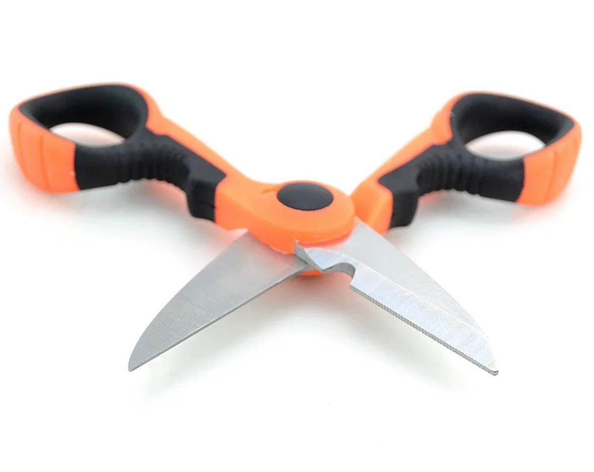 Westys Angling Fishing Scissors - Orange and Black