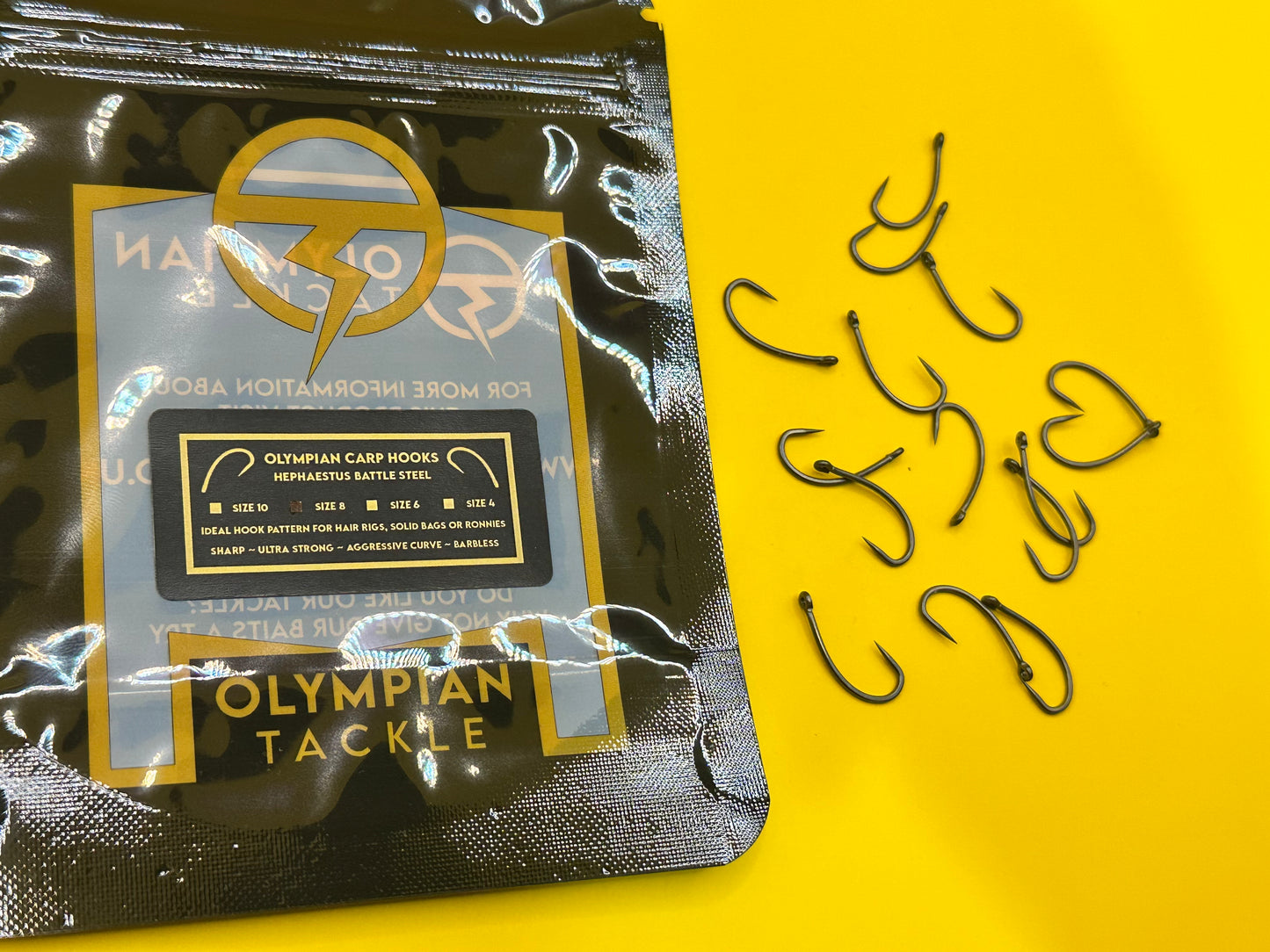 Olympian Tackle - Carp Hooks - Barbless