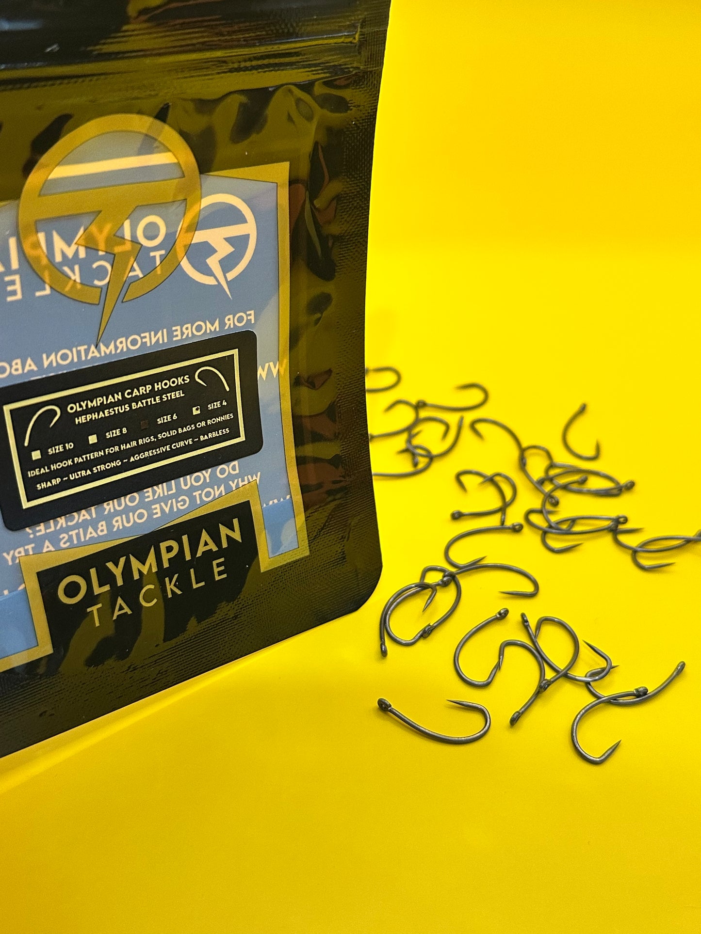 Olympian Tackle - Carp Hooks - Barbless