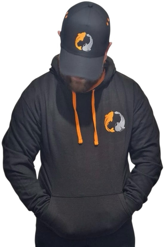 Signature Contrast Hoodie - Orange and Black