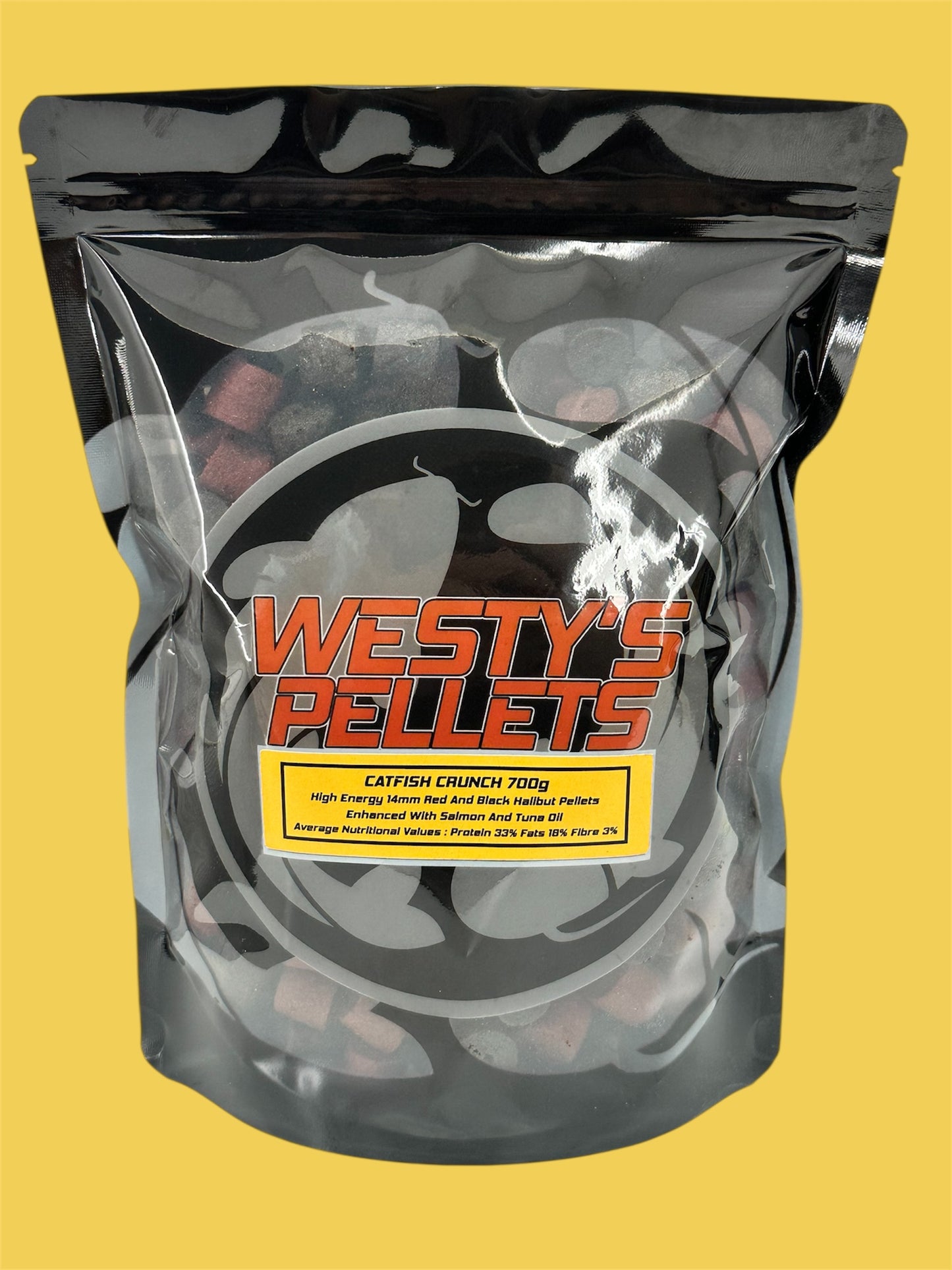NEW CATFISH CRUNCH - 14mm Pre-Drilled Oil Enhanced Pellets