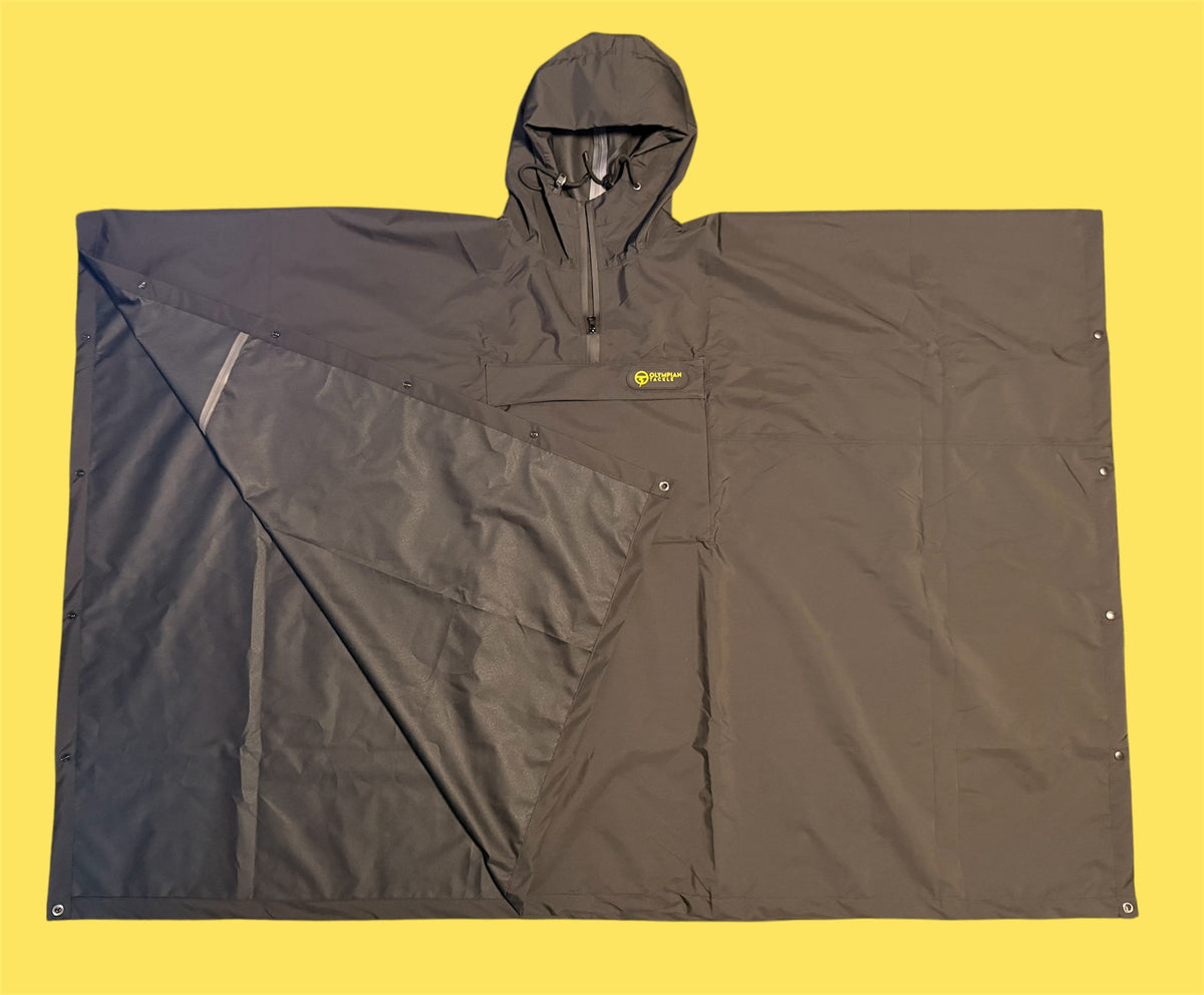 Olympian Range - Shroud Softshell Poncho - Modular Storm Cloak - unisex