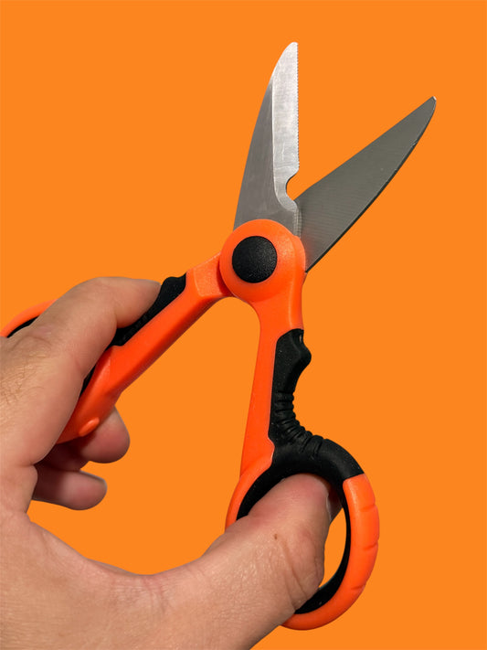 WA - Fishing Scissors - Orange and Black