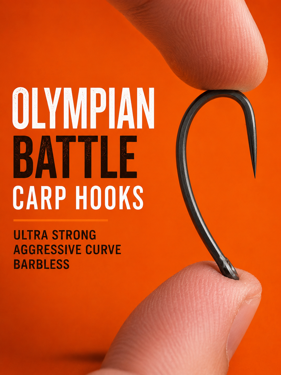 WA Olympian Range - Battle Carp Hooks - Barbless - Premium hooks - 15pcs - July Mega Offer