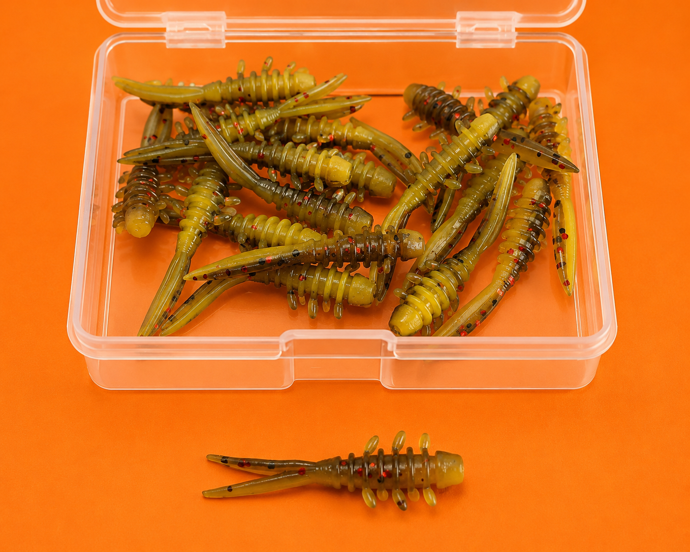 Spinpoler Micro Lures - Mini Ripple 25mm - 20pcs Per Box - TPR (floating) Soft Plastic Lures