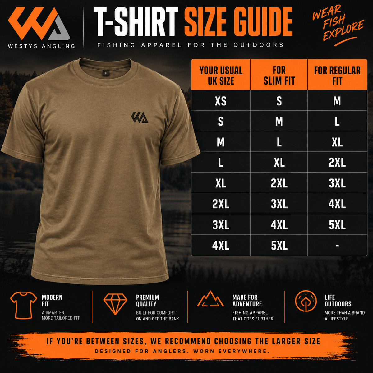 WA - Premium Muscle Fit Dark Olive T-Shirts - All Sizes
