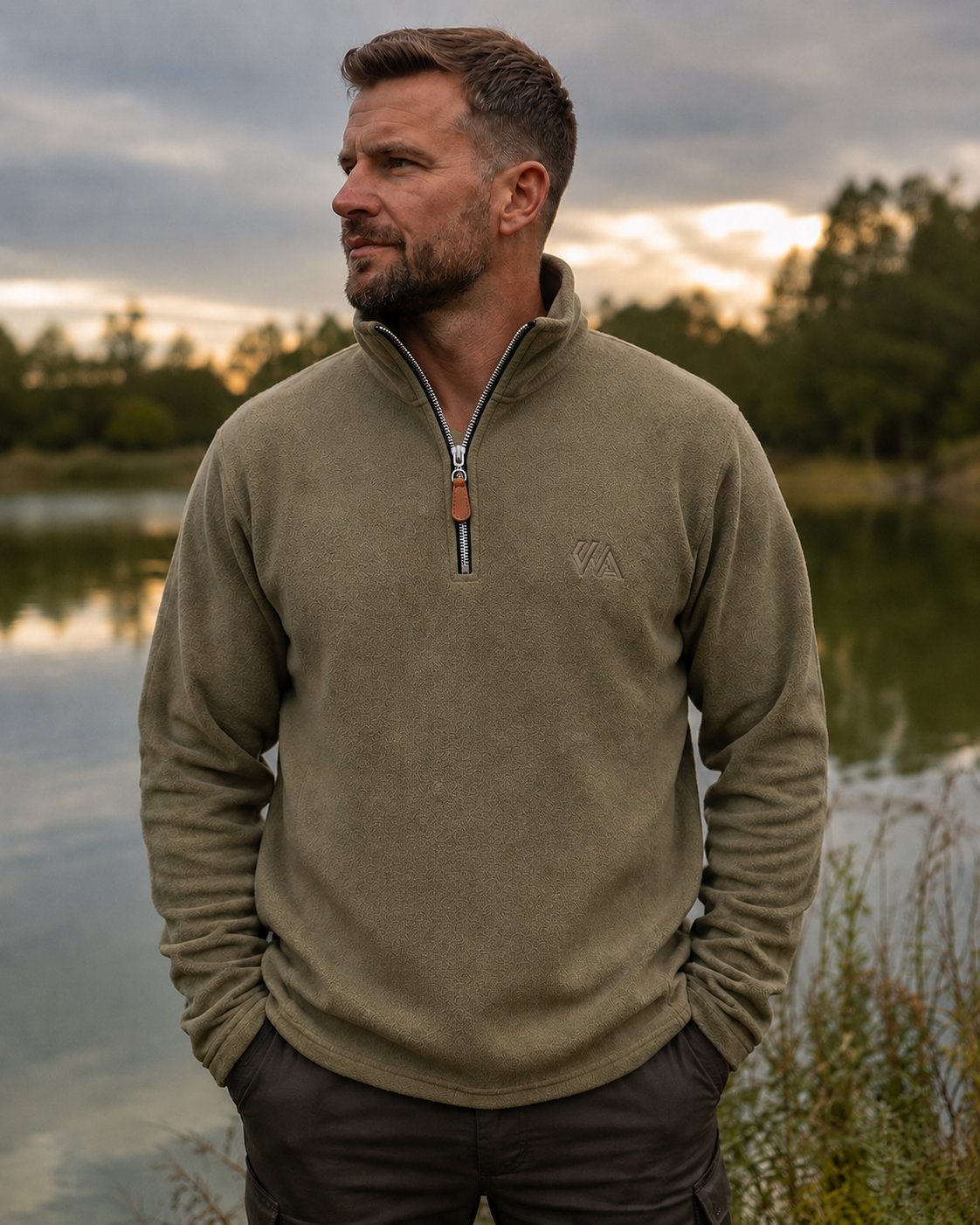 WA - Olive - NEW Light Micro Tech Fleece - All Sizes