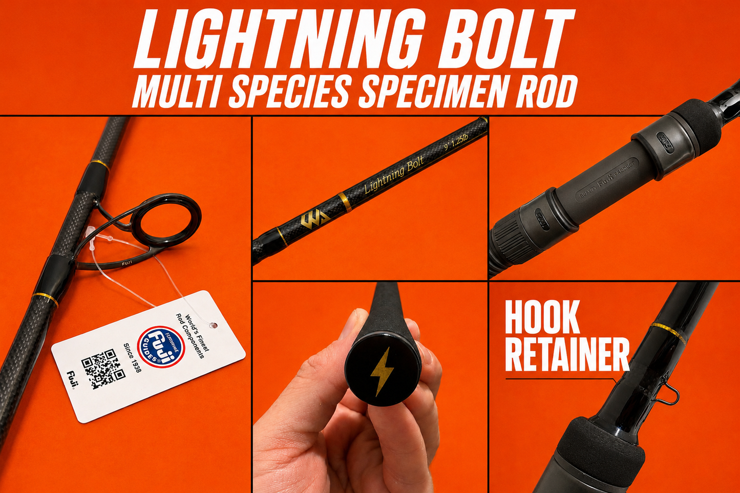 WA - Lightning bolt multi species specimen rod - 9ft 1.25tc