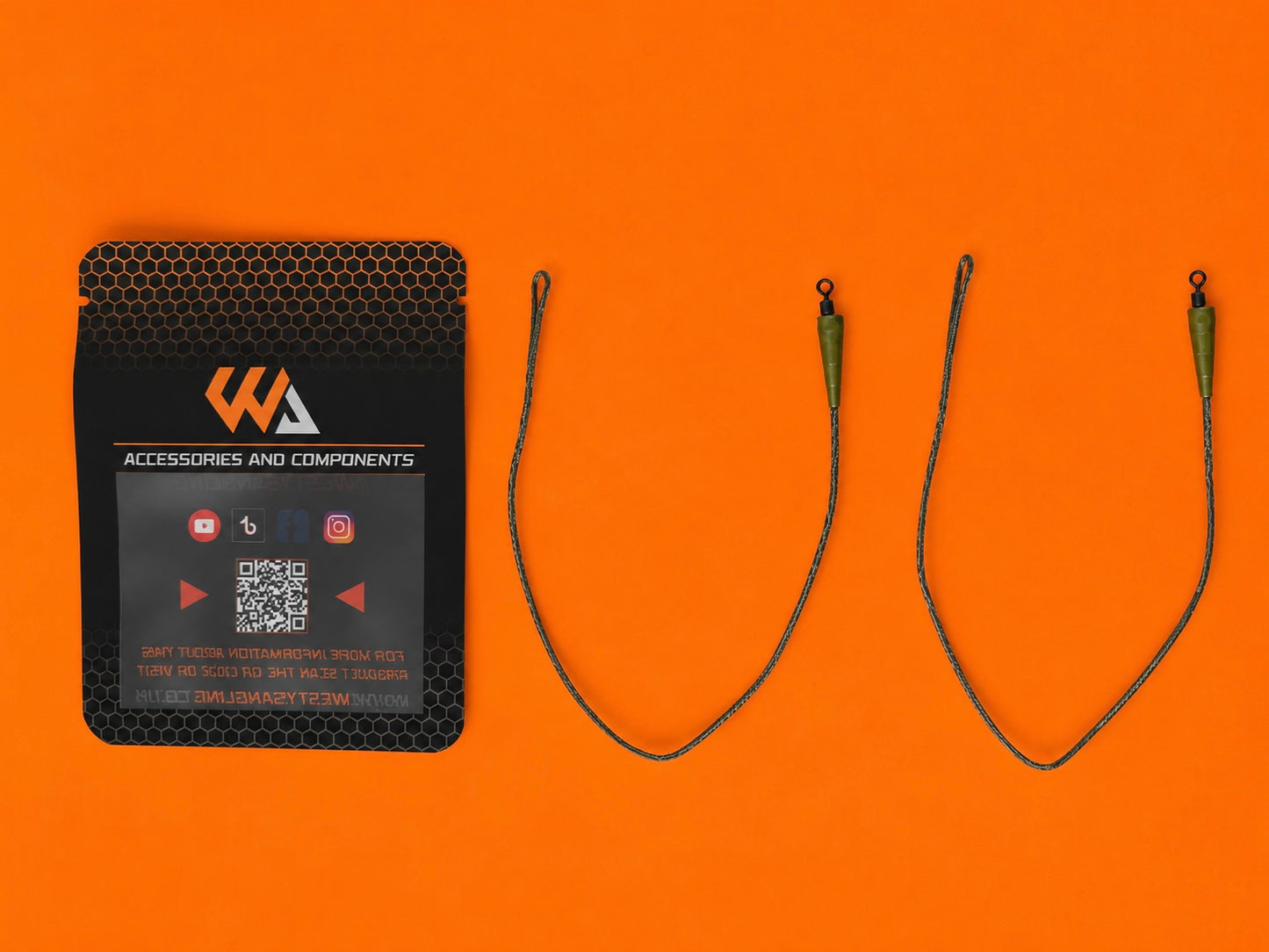 WA - None Lead Solid Bag Leaders- Inline Carp Leaders