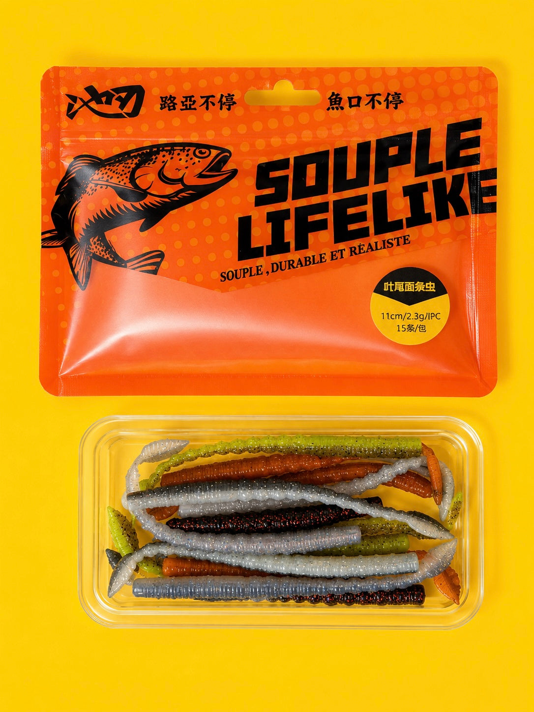 Soft Plastic Lures - Stick Worms - Various Brands and Sizes