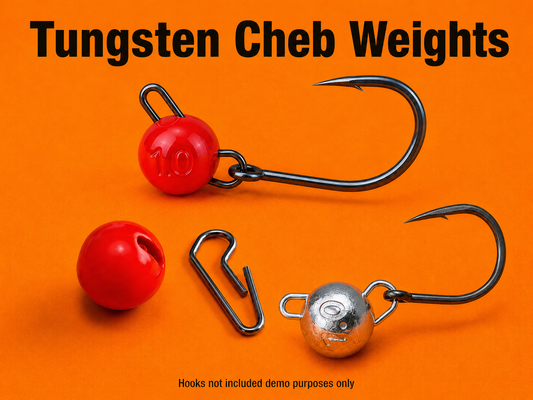 Tungsten Cheb Weights - (Cheburashka Sinkers) - All Weights and colours - 5 Per Pack