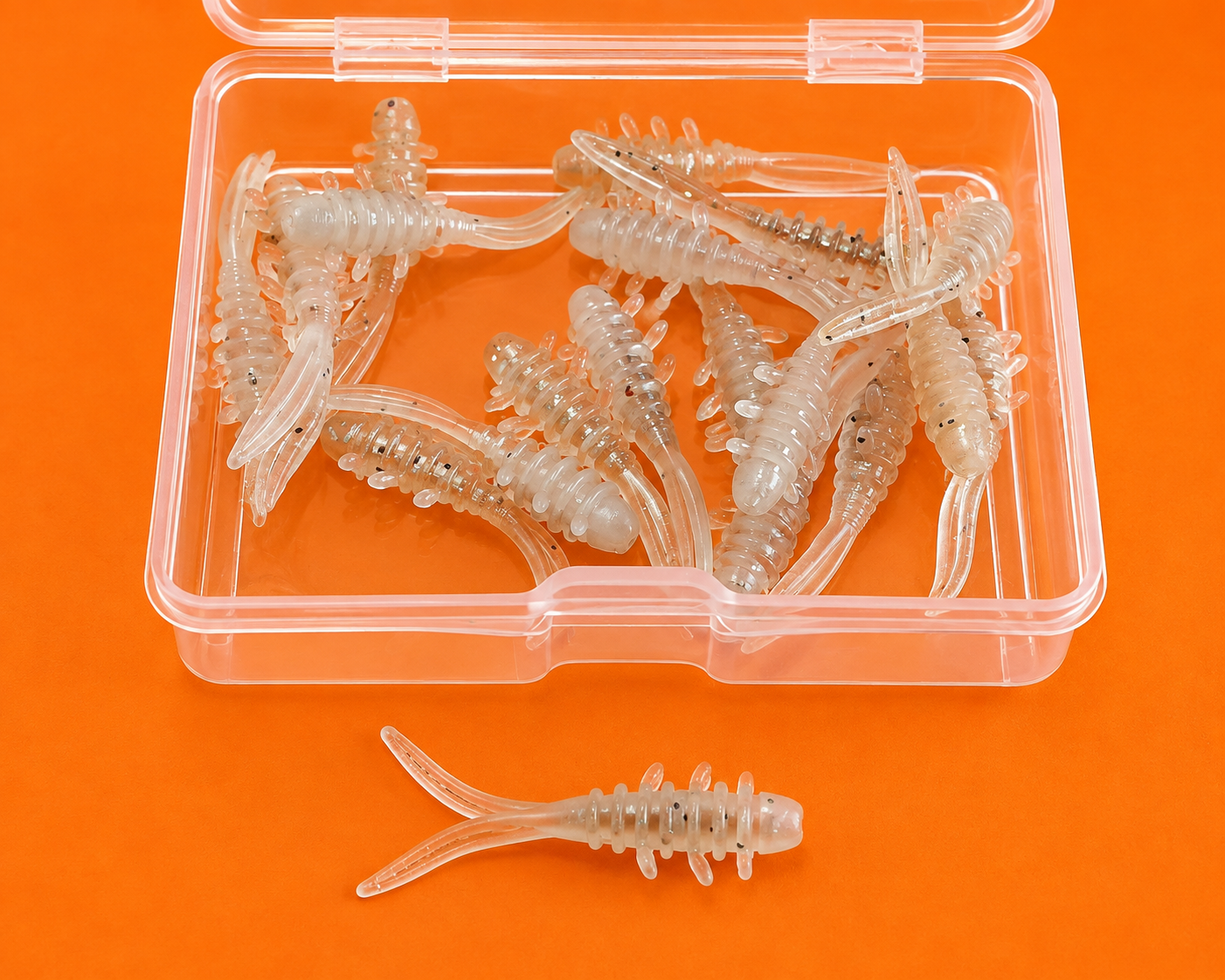 Spinpoler Micro Lures - Mini Ripple 25mm - 20pcs Per Box - TPR (floating) Soft Plastic Lures