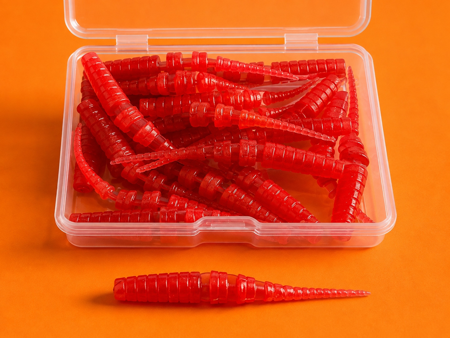 Spinpoler Micro Lures - Tadpole Worm 48mm - 20pcs Per Box - TPR (floating) Soft Plastic Lures