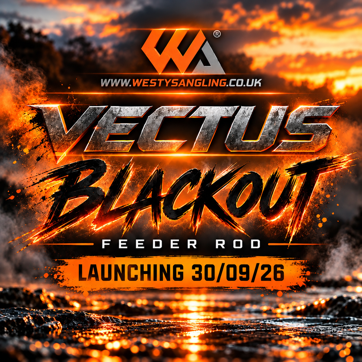 WA - Vectus ‘Blackout’ Feeder Rod - TriTip - Parabolic - 9ft 30g - Launching 30/09/26