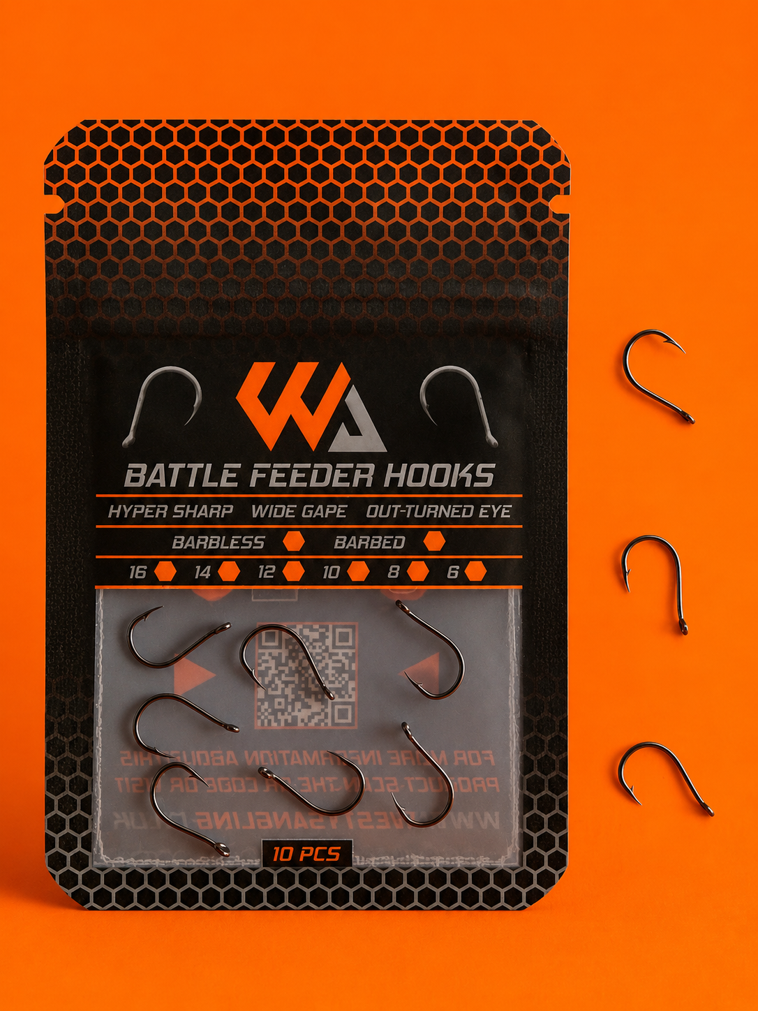 WA - Battle Feeder Hooks - Micro Barbed - 10pcs - back in stock soon