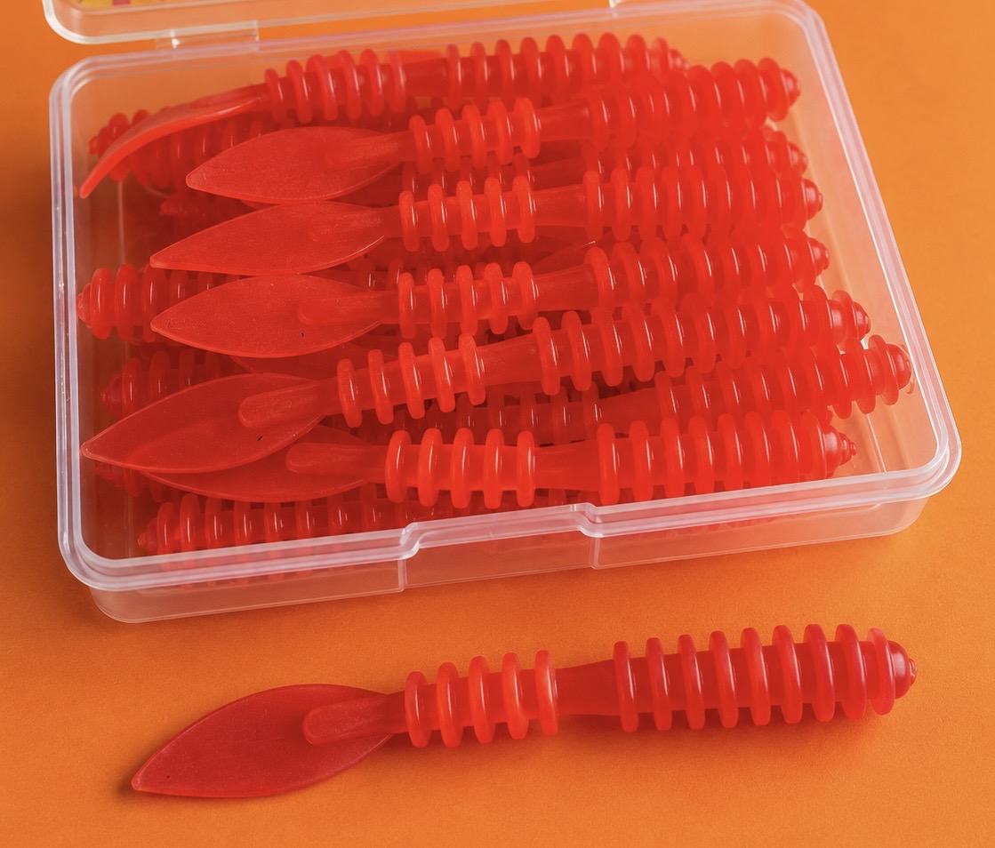 Spinpoler Micro Lures - Tadpole Worm 48mm - 20pcs Per Box - TPR (floating) Soft Plastic Lures