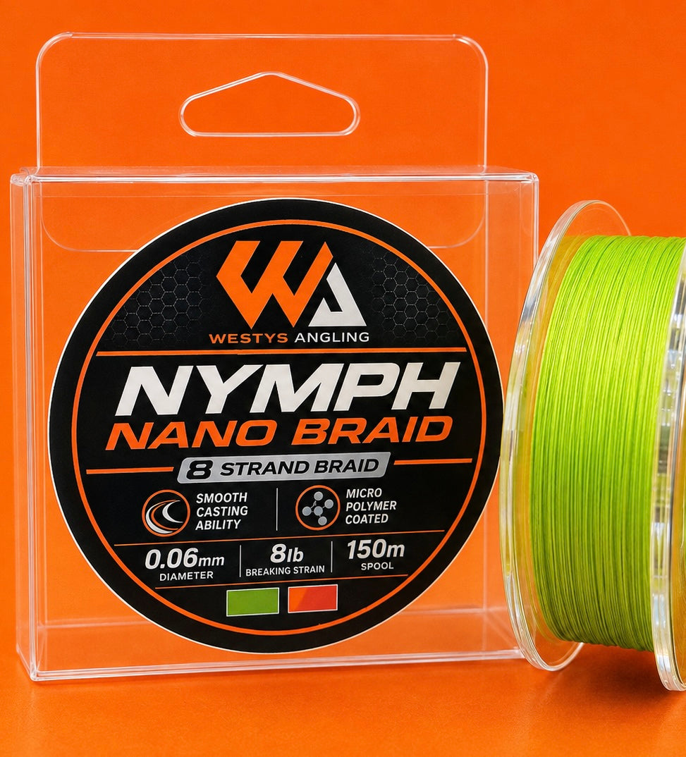 WA - Nymph Nano Braid - 8 strand Finesse Lure Braid 0.06 8lb