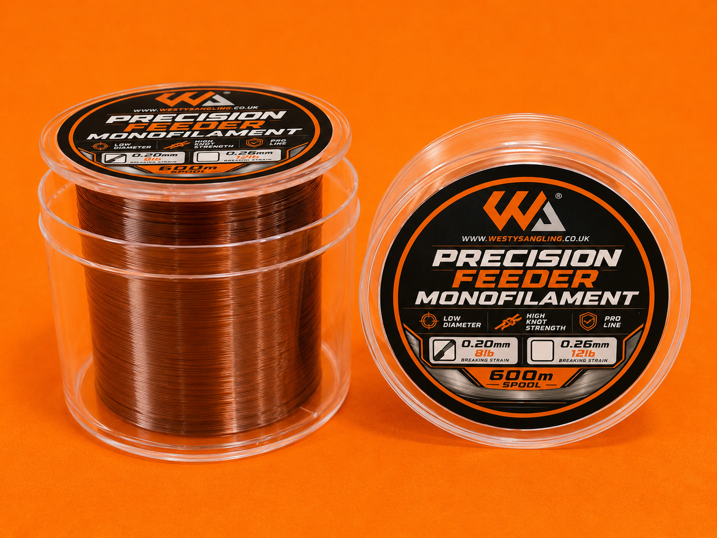 WA -  Precision Feeder Monofilament - 600m - All Breaking Strains