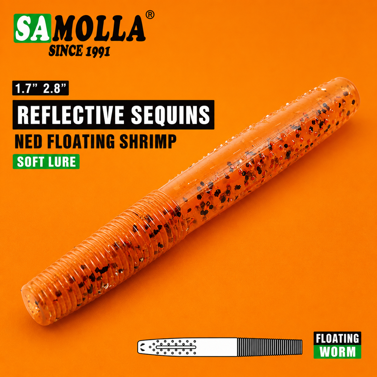 Soft Plastic Lures - Stick Worms - Various Brands and Sizes