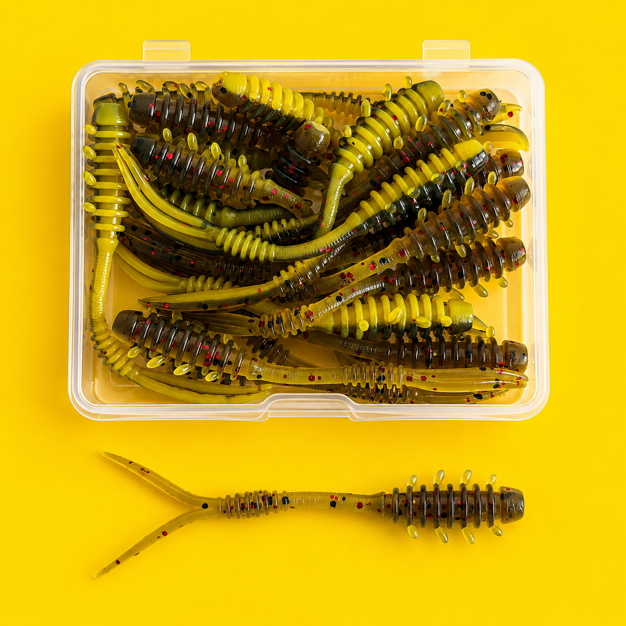 Spinpoler Micro Lures - Ripple 55mm - 20pcs Per Box - TPR (floating) Soft Plastic Lures