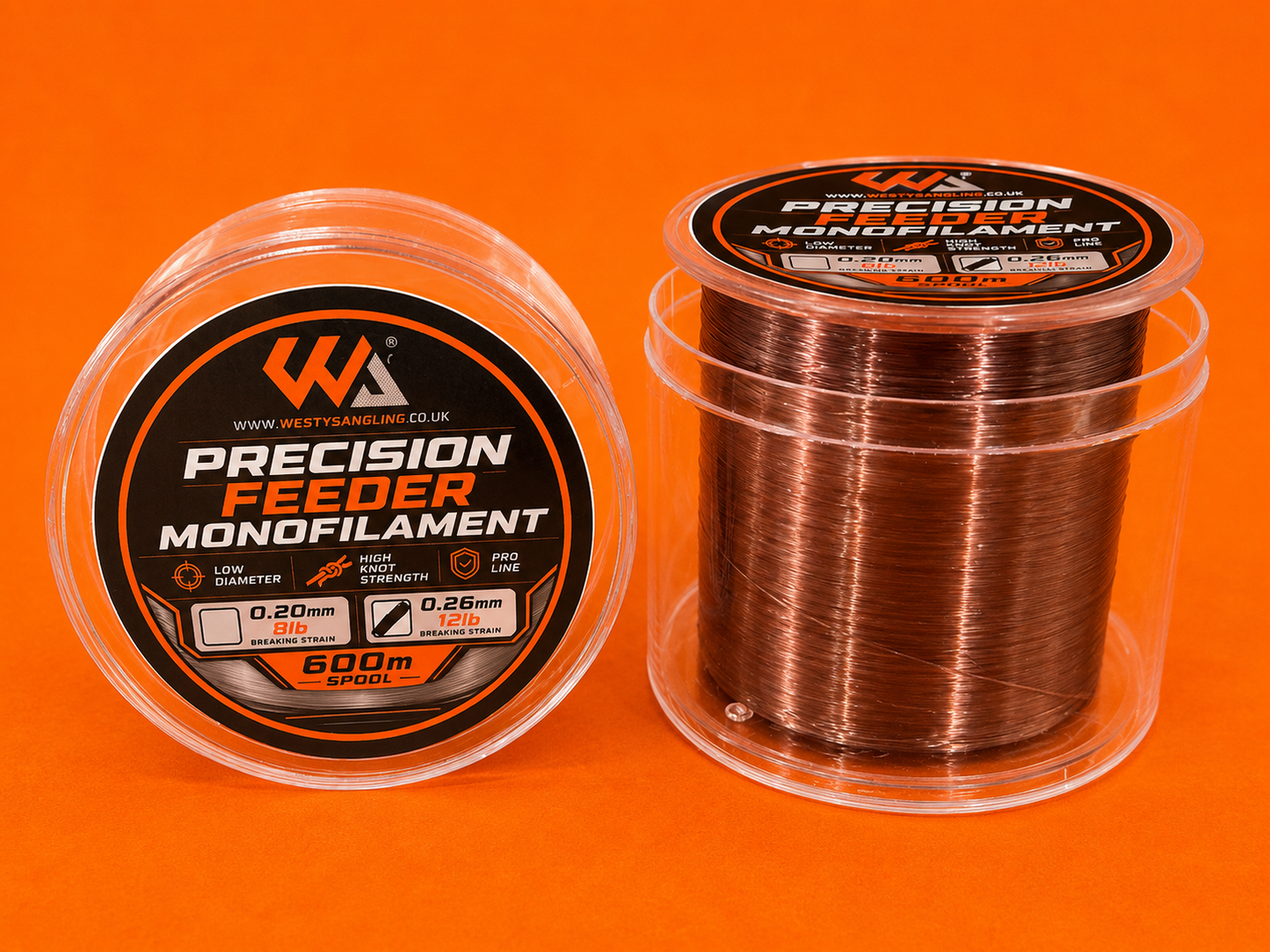 WA -  Precision Feeder Monofilament - 600m - All Breaking Strains