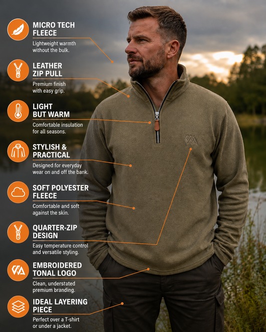 WA - Olive - NEW Light Micro Tech Fleece - All Sizes