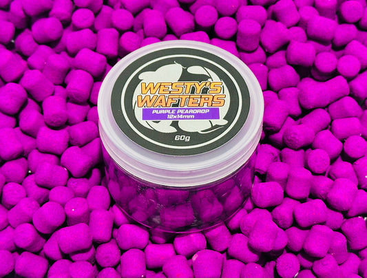 Purple Peardrop Wafters 12x14mm