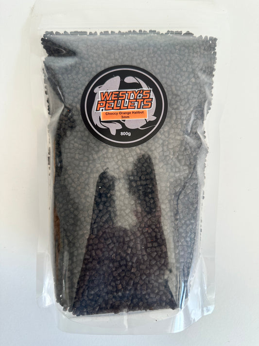 Westys Pellets - 3 mm Choccy Orange Halibut 800g