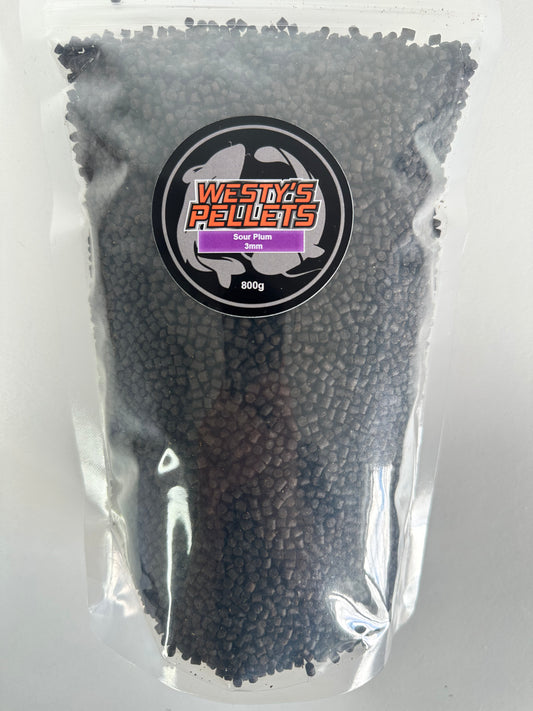 Westys Pellets Sour Plum - 3mm Halibut 800g