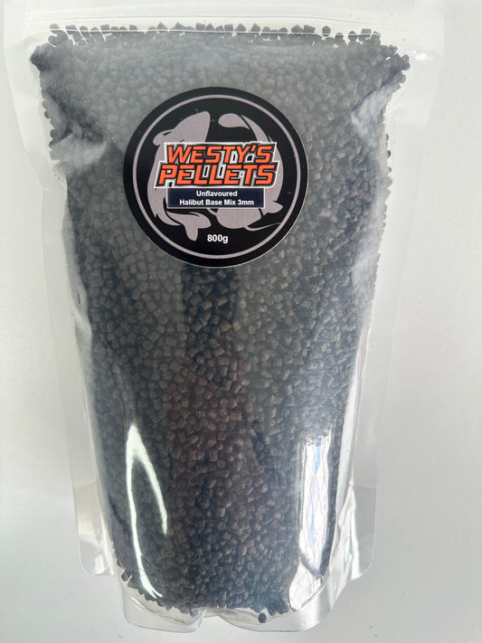 Westys Pellets Unflavoured - 3mm Halibut 800g