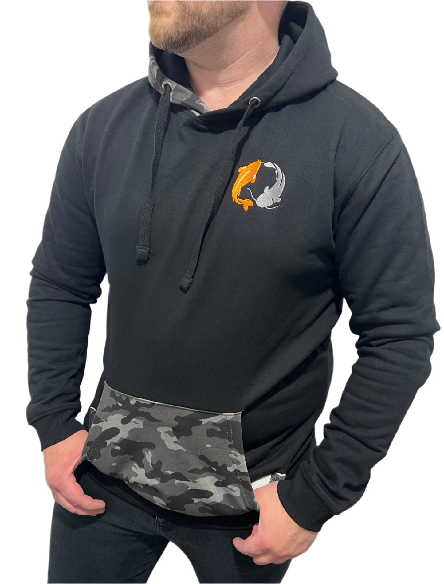 Grey Camo Black Hoodie - Limited Edition