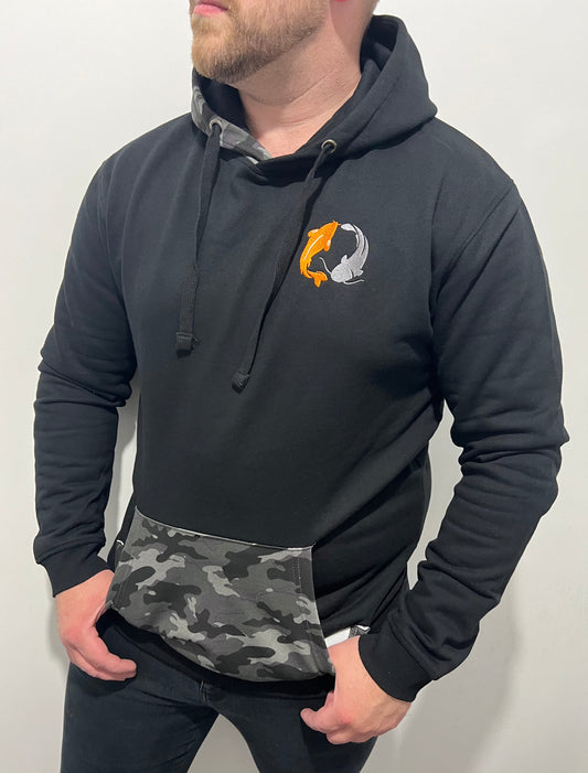 Grey Camo Black Hoodie - Limited Edition