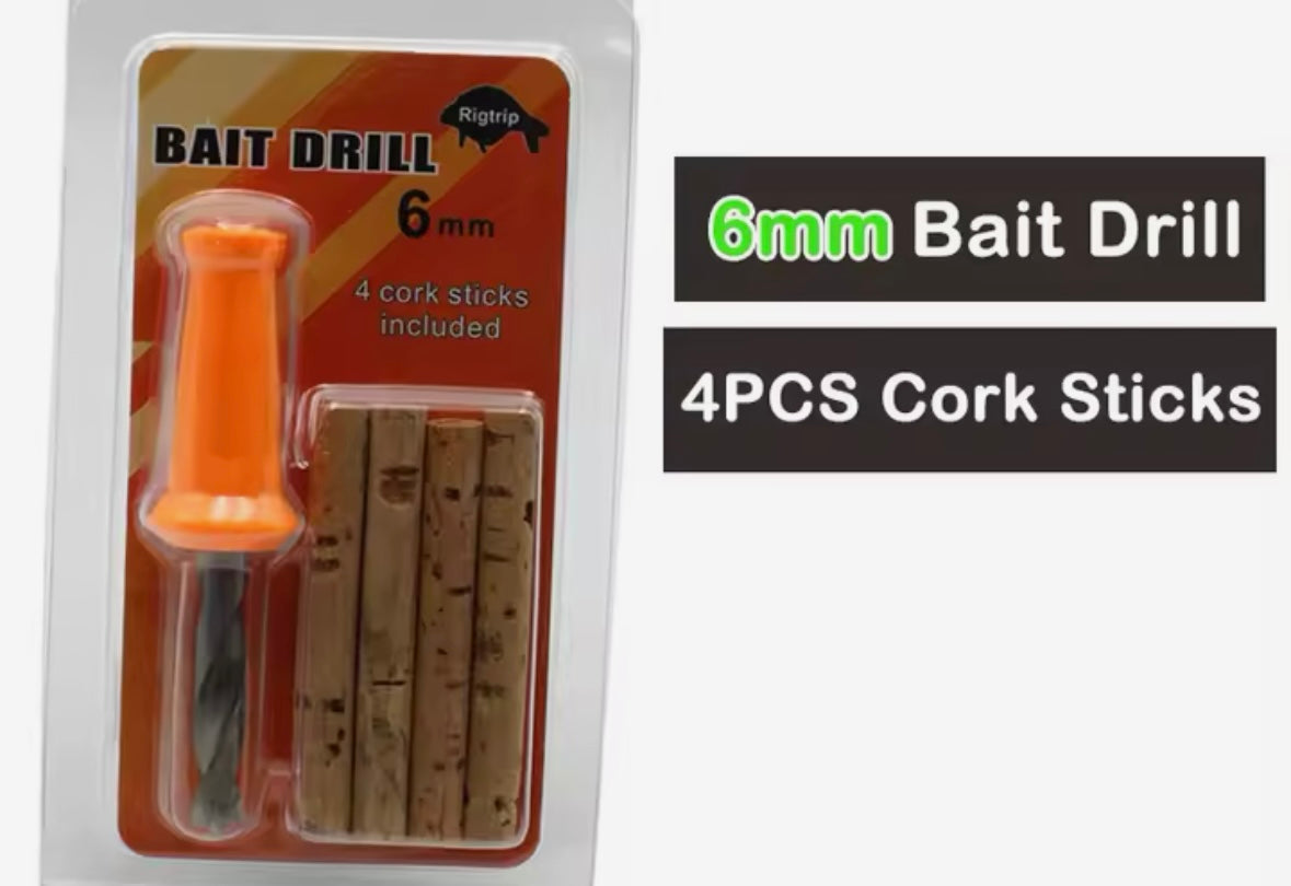 Bait Drill and Cork Sticks