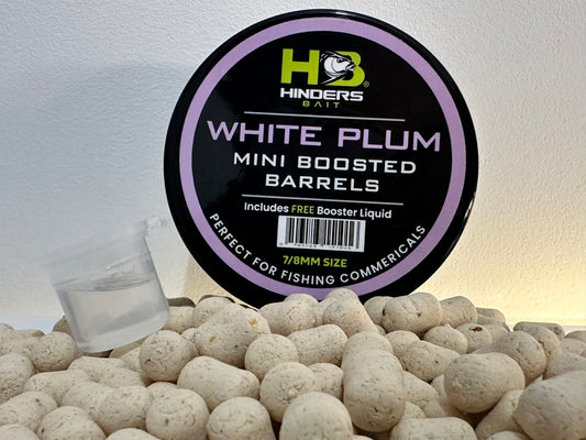 White Plumb Boosted Barrels - 8/10 mm WITH Liquid Booster 80g