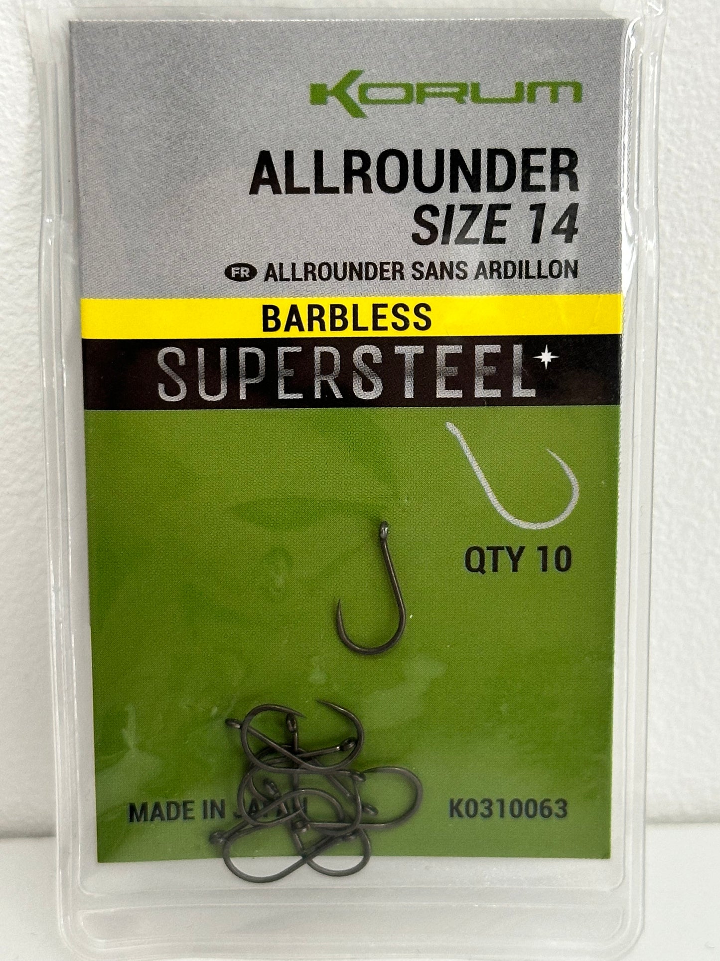 Korum Allrounder Barbless Feeder Hooks