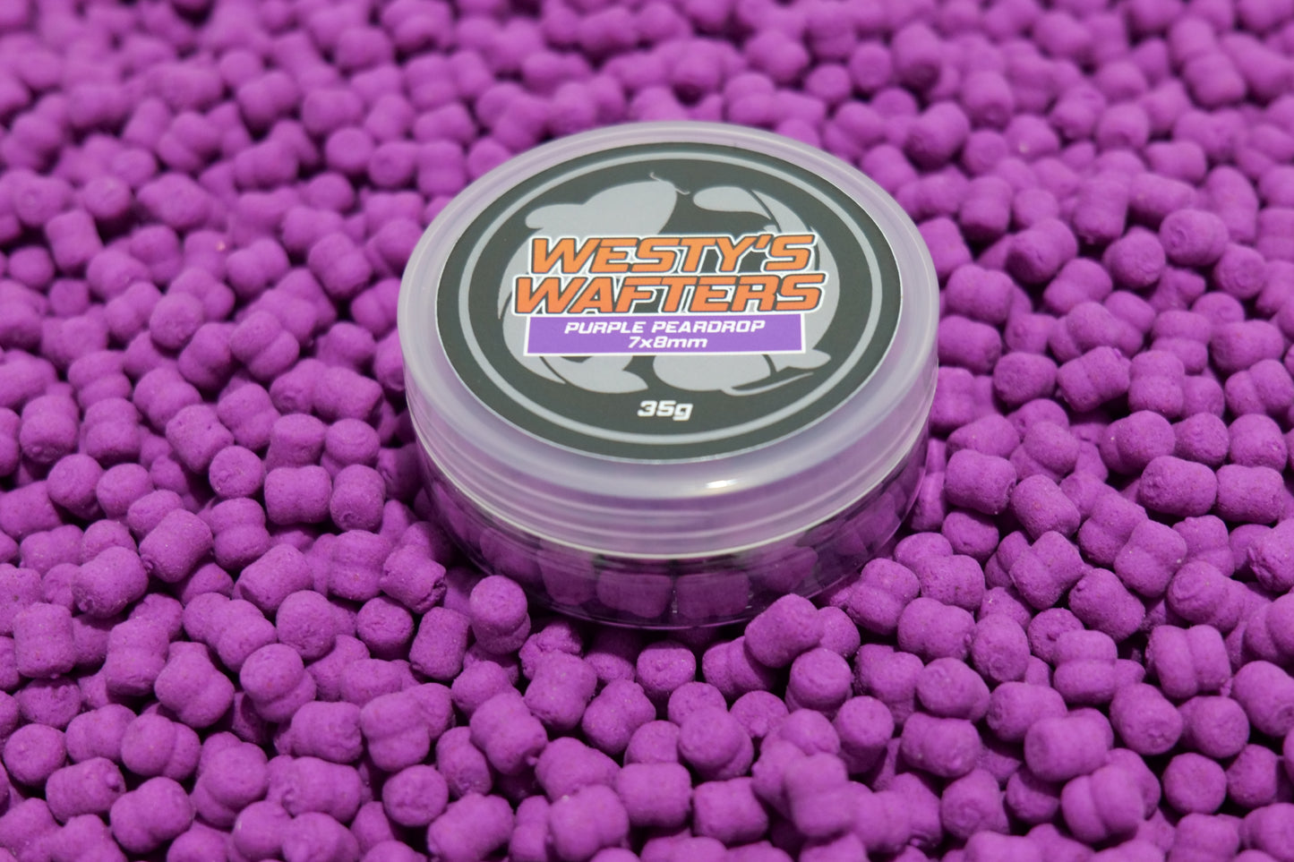 Purple Peardrop Wafters 7x8 mm