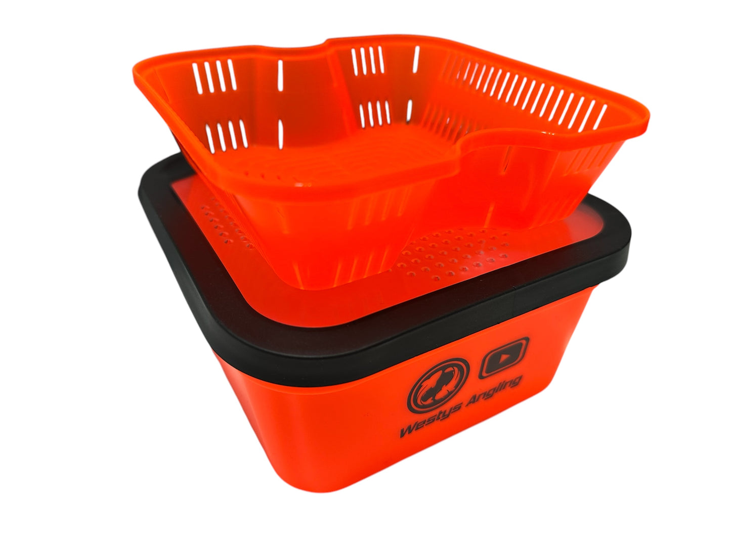 Westys Angling 3 Pint Bait Tub and Pellet Wetter Tray insert