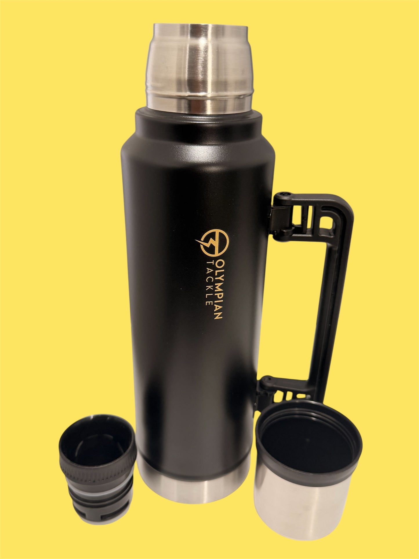Olympian Range Stainless Steel Fishing Flask - Spring Mega Sale - Limited Time Offer