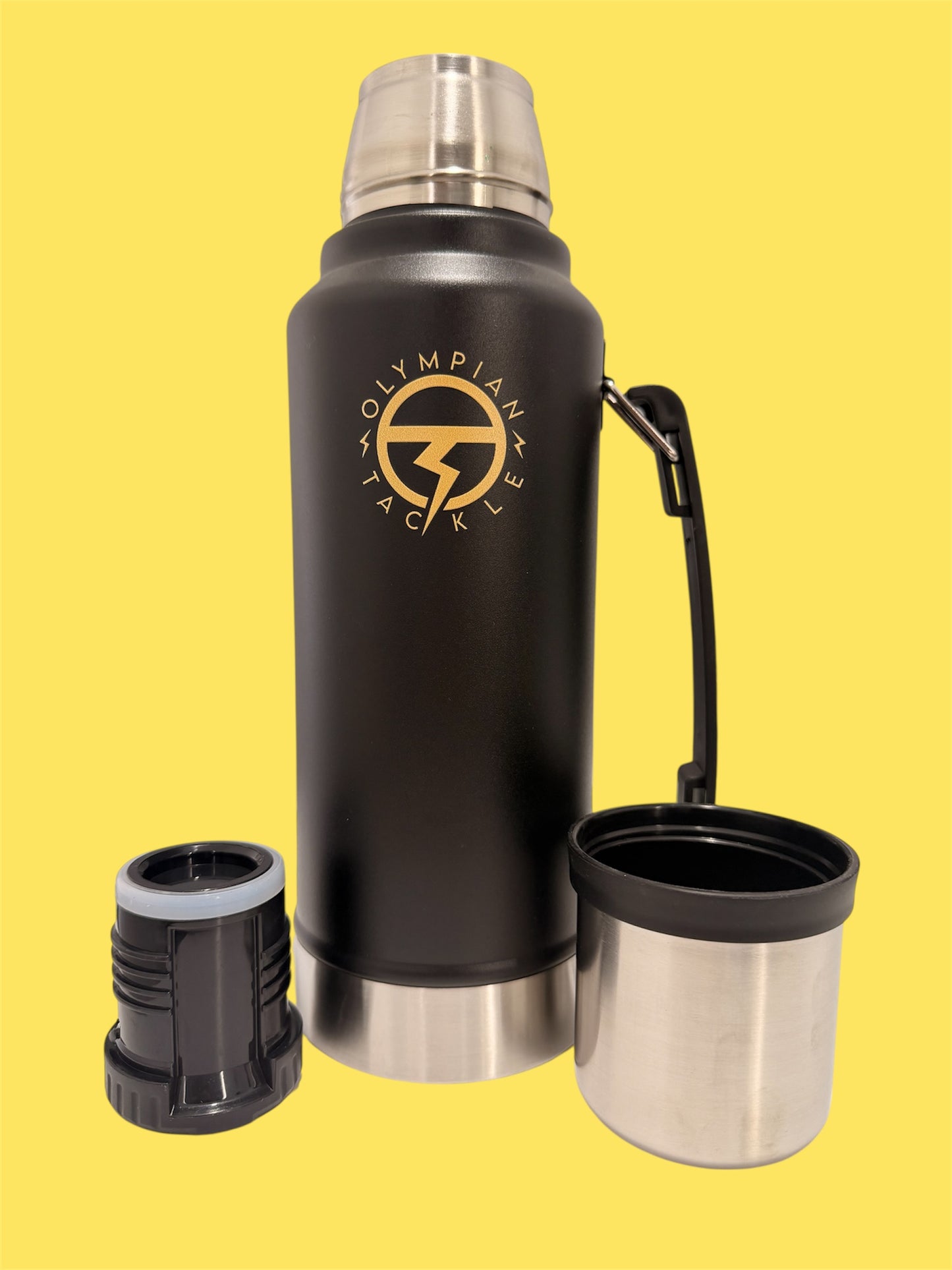 Olympian Range Stainless Steel Fishing Flask - Spring Mega Sale - Limited Time Offer